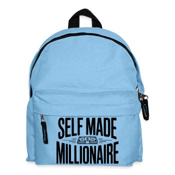 Self Made Millionaire - Kids' Backpack - light blue - Front