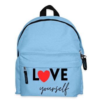 Aimez-vous – Amour de soi, positivité, amour de soi - Sac à dos Enfant - bleu clair - Devant