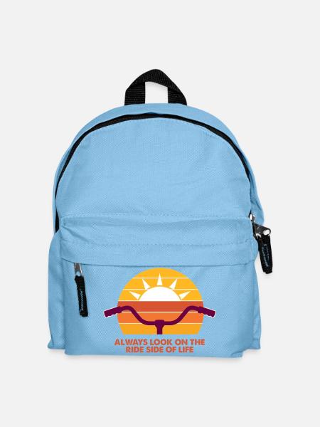 Sonnige Rad-Vibes - Immer die Ride-Side! - Kinder Rucksack - Hellblau