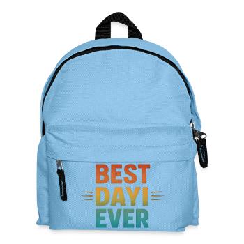BEST DAYI EVER - Turkish Uncle Retro Gift - Kids' Backpack - light blue - Front