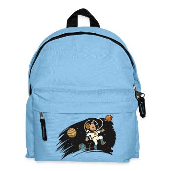 Astronaut Maus im All – niedliche Illustration - Kinder Rucksack - Hellblau - Vorne