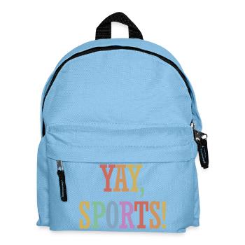 Yay Sports – Unsuspecting Sports Fan (Women) - Kids' Backpack - light blue - Front