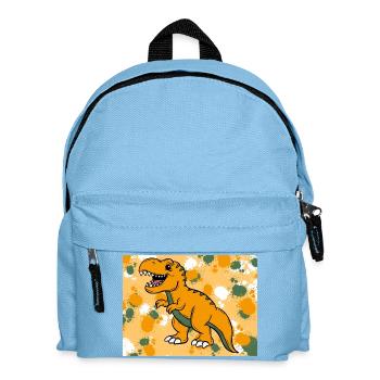 T-rex Dino - Kinder Rucksack - Hellblau - Vorne