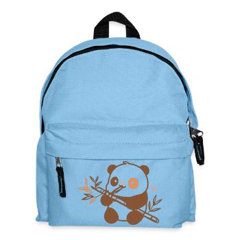 Cuddly Panda with Bamboo - Kids' Backpack - light blue - Front