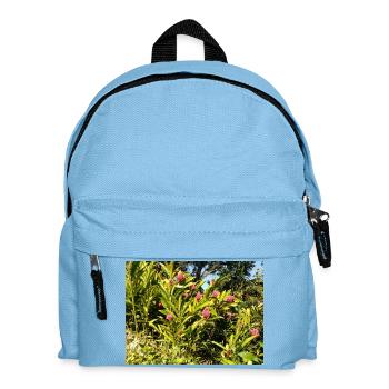 Design_floral - Kids' Backpack - light blue - Front