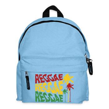 Reggae Palmenfarben  - Kinder Rucksack - Hellblau - Vorne