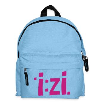 IzI Graffiti Font in Magenta - Kids' Backpack - light blue - Front