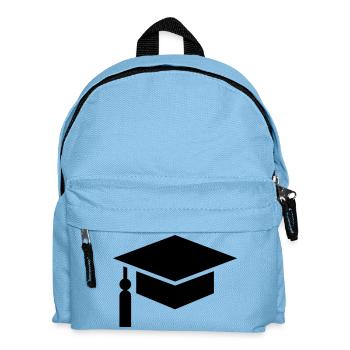Abi, Schüler, College hut, Schulabschluss - Kinder Rucksack - Hellblau - Vorne