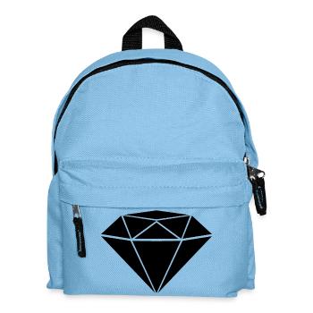 Diamant - Kinder Rucksack - Hellblau - Vorne