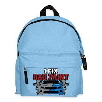 Car Body Workshop Car Body Technician - Kids' Backpack - light blue - Front