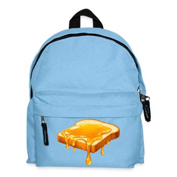 Illustration : Miel sur pain blanc - Sac à dos Enfant - bleu clair - Devant