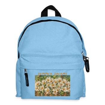 Summer Dreams – Daisy Basket Blumenkomposition - Kinder Rucksack - Hellblau - Vorne