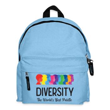LGBT-Pride-Monat – Vielfalt. Die beste Palette - Kinder Rucksack - Hellblau - Vorne