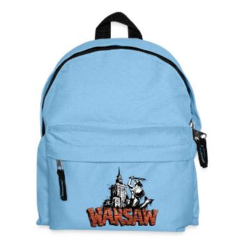 Warsaw Stencil Art - Kids' Backpack - light blue - Front