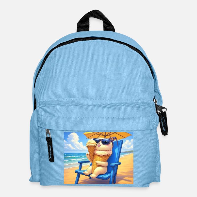 Strand Bunny Eiscreme Sonnenbrille - Kids' Backpack - light blue