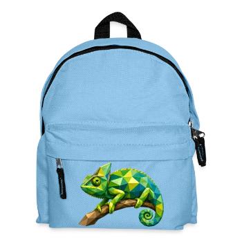 Geometrischer Chamäleon Zweig - Kinder Rucksack - Hellblau - Vorne