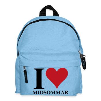 Ich liebe Mittsommer - Kinder Rucksack - Hellblau - Vorne