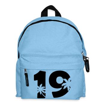 19_palmen - Kinder Rucksack - Hellblau - Vorne
