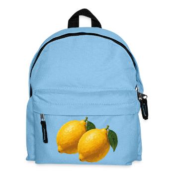 Zitronen Pinselkunst - Kinder Rucksack - Hellblau - Vorne