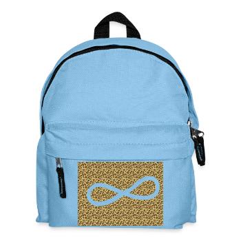 Leopard Infinity Pattern - Kids' Backpack - light blue - Front