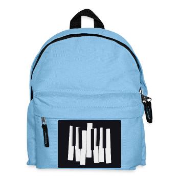 Touches abstraites de piano – Design moderne - Sac à dos Enfant - bleu clair - Devant