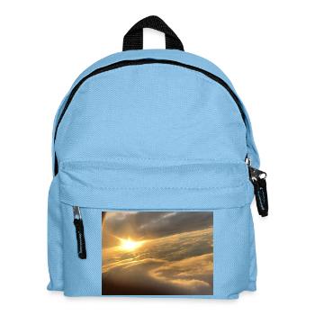 Sunlight over a sea of clouds - Kids' Backpack - light blue - Front