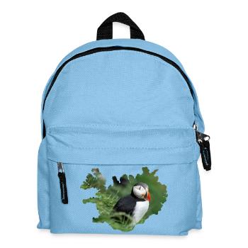Un macareux, petit, coloré, inoubliable - Sac à dos Enfant - bleu clair - Devant