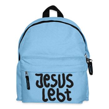 Jesus Left Typografie - Kinder Rucksack - Hellblau - Vorne