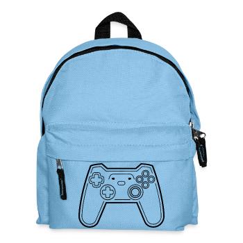 Game Controller Line Art - Kids' Backpack - light blue - Front