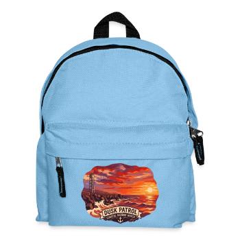 Retro Coast Guard Evening Patrol - Kids' Backpack - light blue - Front