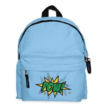 Pow Burst Pop Art - Kinder Rucksack - Hellblau - Vorne