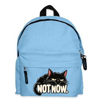 Nicht jetzt, Katze - Kinder Rucksack - Hellblau - Vorne