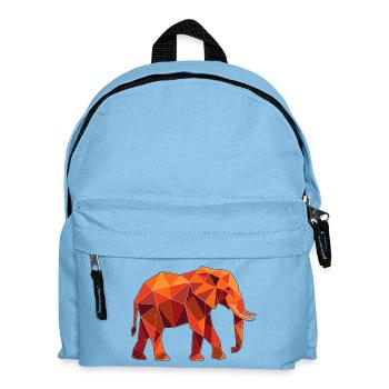 Poly Stil Elefant - Kinder Rucksack - Hellblau - Vorne