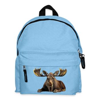Elch Kuh - Kinder Rucksack - Hellblau - Vorne