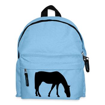 Pferd - Kinder Rucksack - Hellblau - Vorne