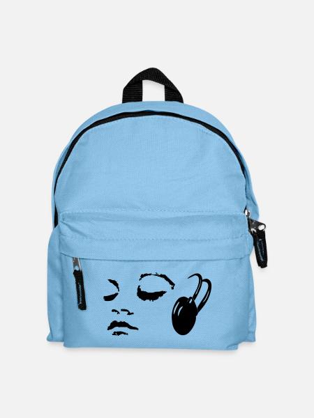 Musik - Kinder Rucksack - Hellblau