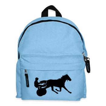 Horse racing - Kids' Backpack - light blue - Front