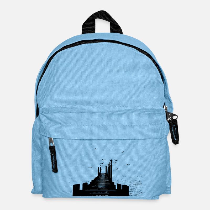 Meer - Kinder Rucksack - Hellblau