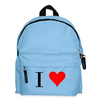 I Heart - Kids' Backpack - light blue - Front