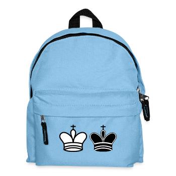 schach King - Kinder Rucksack - Hellblau - Vorne