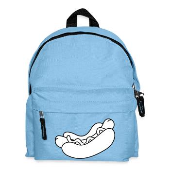 hotdog hot dog sausages fast food fastfood10 - Kids' Backpack - light blue - Front
