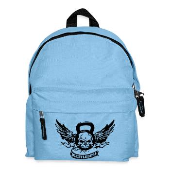 kettlebellskull - Kinder Rucksack - Hellblau - Vorne
