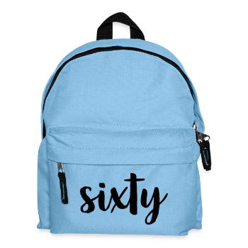 60 sixty 60th birthday gift number 60 number - Kids' Backpack - light blue - Front