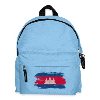 Drapeau du Cambodge vintage / Cadeau Angkor - Sac à dos Enfant - bleu clair - Devant