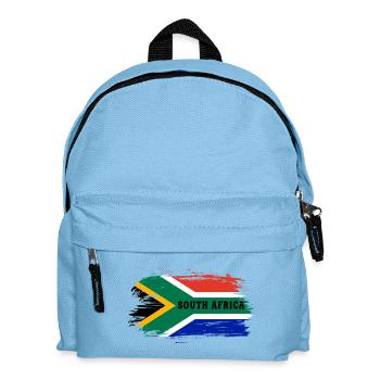 Südafrika Flagge / Geschenk Kapstadt Johannesburg - Kinder Rucksack - Hellblau - Vorne