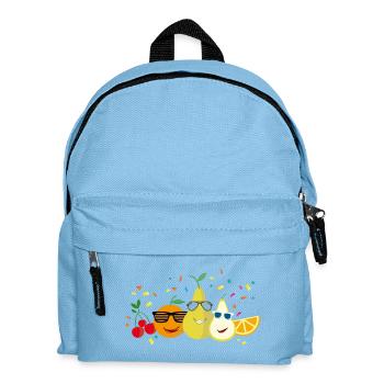 Fröhliche Früchtchen - Kinder Rucksack - Hellblau - Vorne