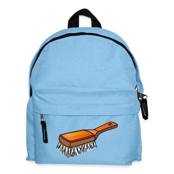 Brosh | Brush | Hairbrush - Kids' Backpack - light blue - Front