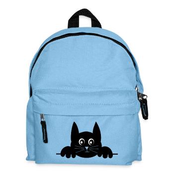Funny Cat – Cute Cat Design Gift - Kids' Backpack - light blue - Front