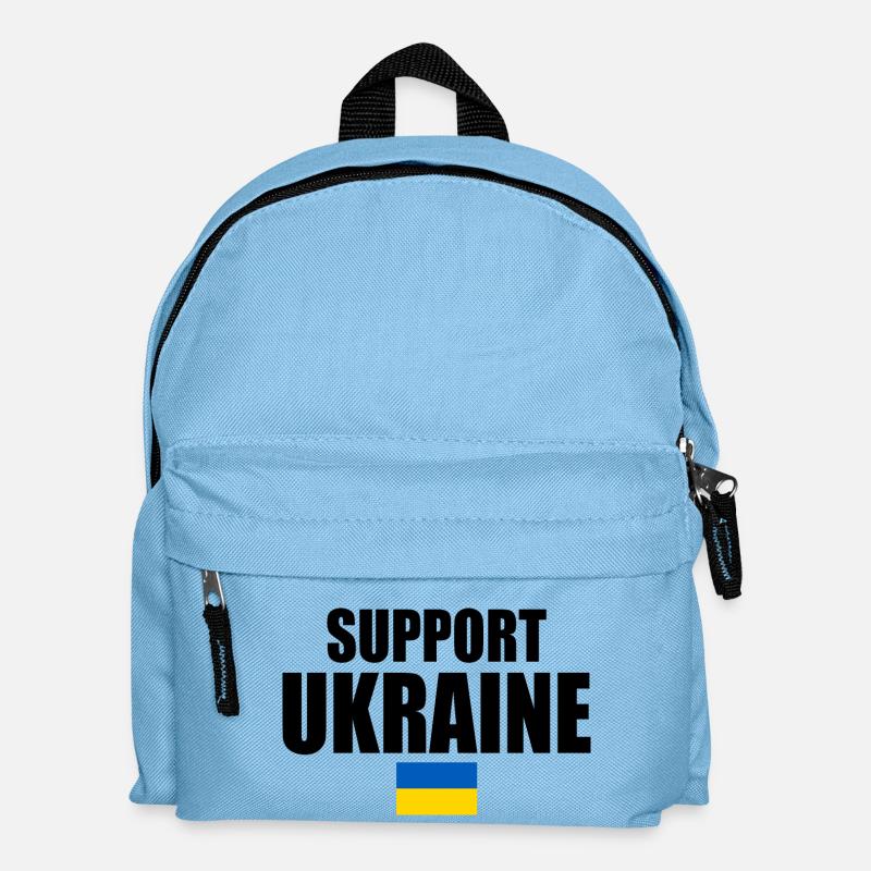 Support ukraine - Kinder Rucksack - Hellblau