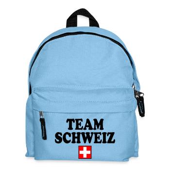 Team schweiz - Kinder Rucksack - Hellblau - Vorne